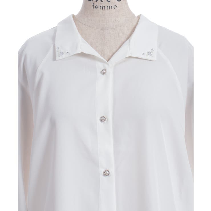 スキッパー風シャツチュニック | axes femme | 詳細画像16 