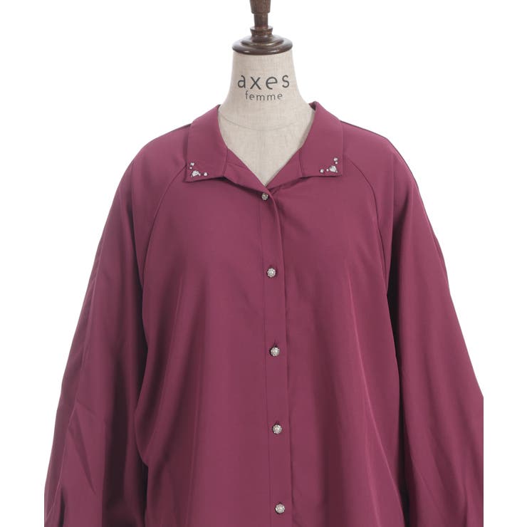 スキッパー風シャツチュニック | axes femme | 詳細画像23 