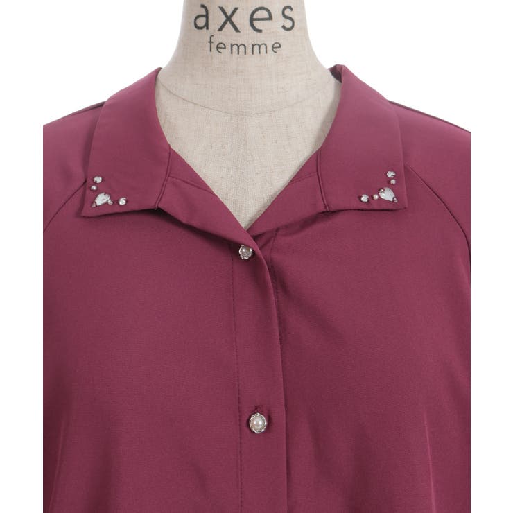 スキッパー風シャツチュニック | axes femme | 詳細画像25 