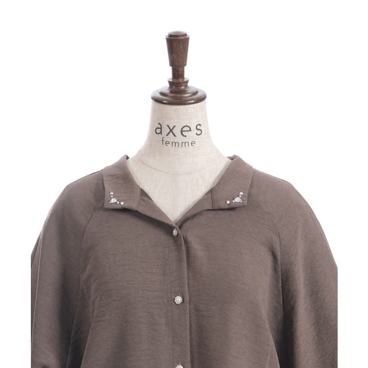 スキッパーシャツチュニック | axes femme | 詳細画像22 