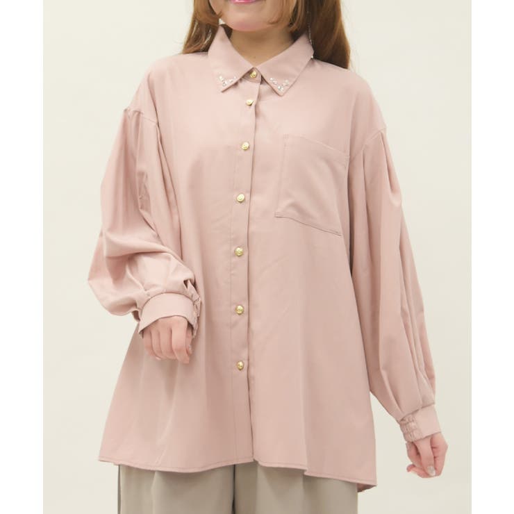 ピンク | ＵＶカットボリューム袖シャツ | axes femme