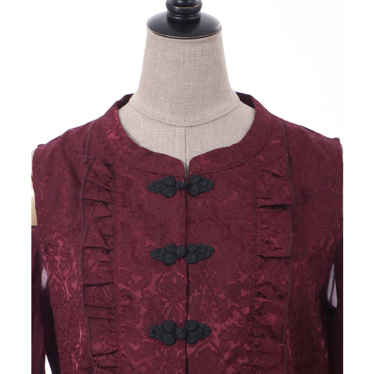 チャイナボタン肩あきワンピース | axes femme | 詳細画像23 