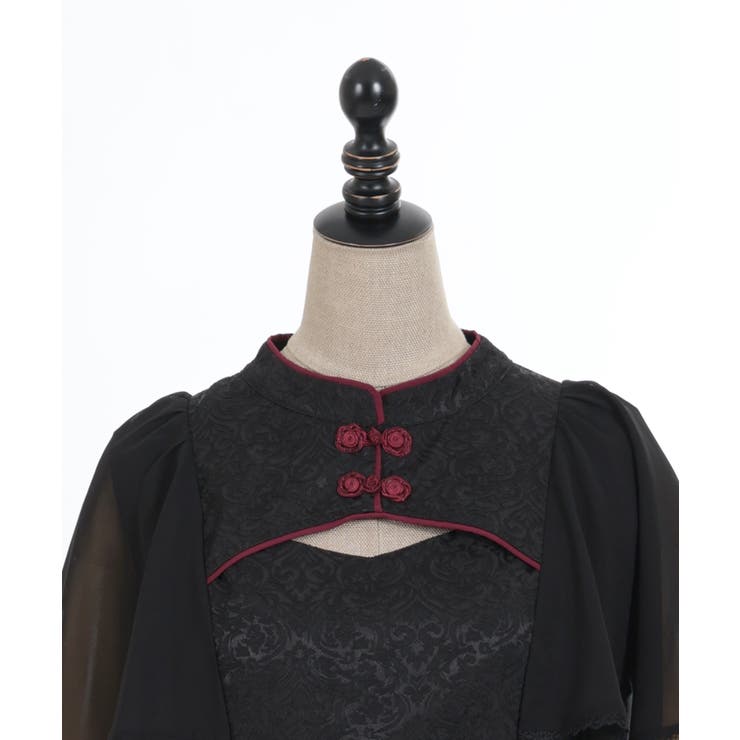 axes femme　チャイナデザインミニワンピース　中華　ワンピース チャイナデザインミニワンピース | outlet | axes femme online shop