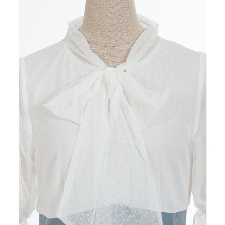 ボウタイドッキングワンピース | axes femme | 詳細画像10 