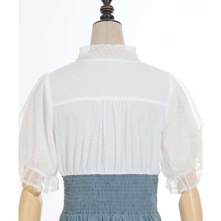 ボウタイドッキングワンピース | axes femme | 詳細画像11 