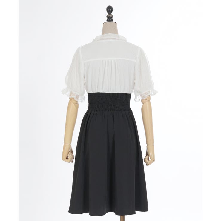 ボウタイドッキングワンピース | axes femme | 詳細画像16 