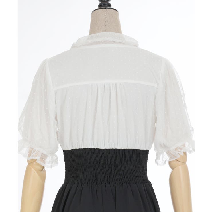 ボウタイドッキングワンピース | axes femme | 詳細画像21 