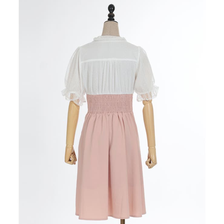 ボウタイドッキングワンピース | axes femme | 詳細画像25 