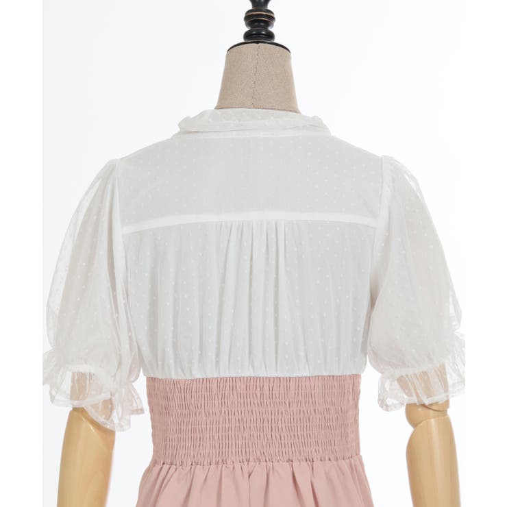 ボウタイドッキングワンピース | axes femme | 詳細画像29 