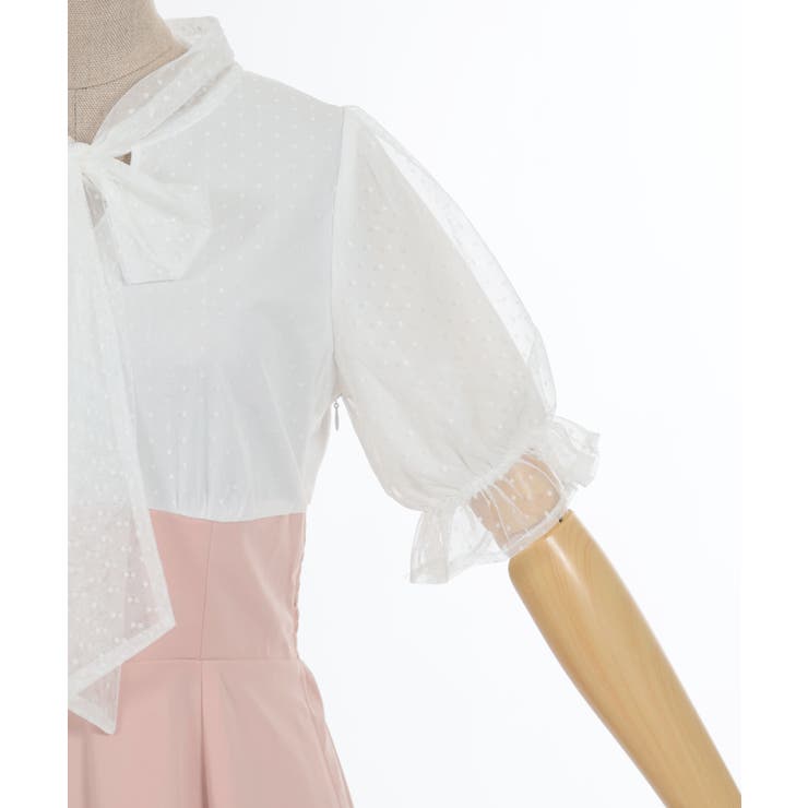 ボウタイドッキングワンピース | axes femme | 詳細画像30 