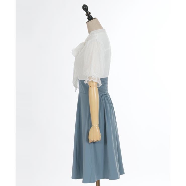 ボウタイドッキングワンピース | axes femme | 詳細画像6 