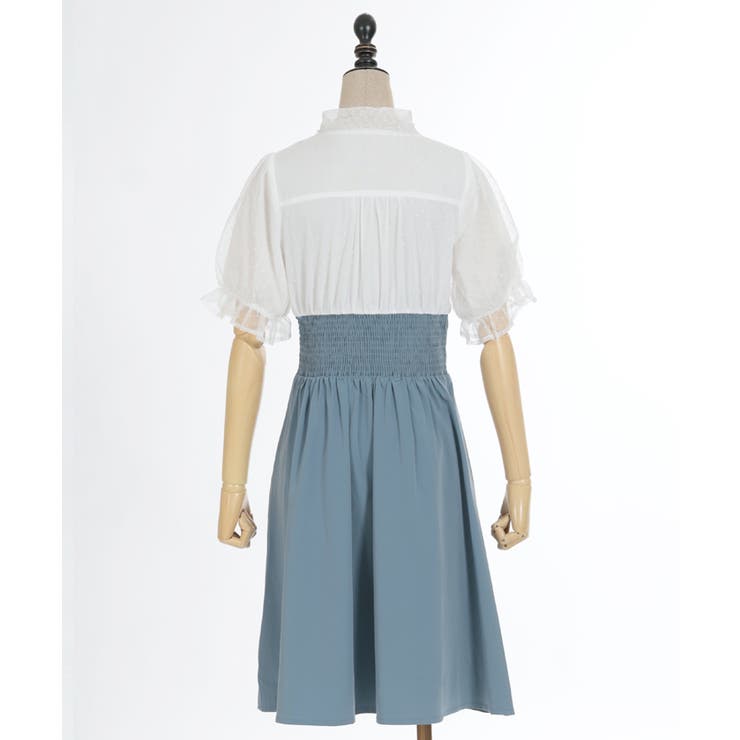 ボウタイドッキングワンピース | axes femme | 詳細画像7 