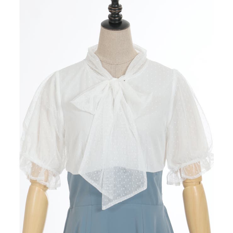 ボウタイドッキングワンピース | axes femme | 詳細画像8 