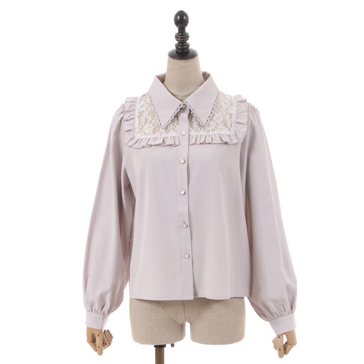 【新品未使用B級品】axes femme リボン付きレースフリルコート リボン付レースフリルコート | outlet | axes femme online shop