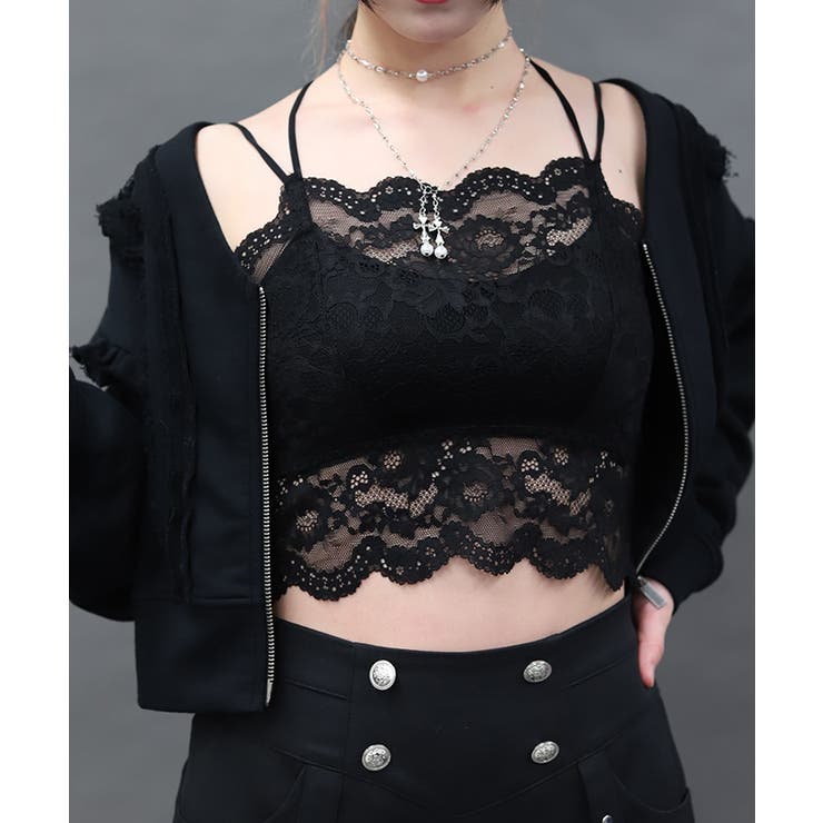 黒 | レース カップ付インナー | axes femme