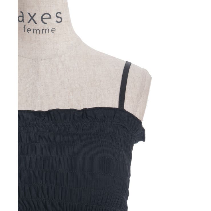 カップ付きシャーリングキャミ | axes femme | 詳細画像16 