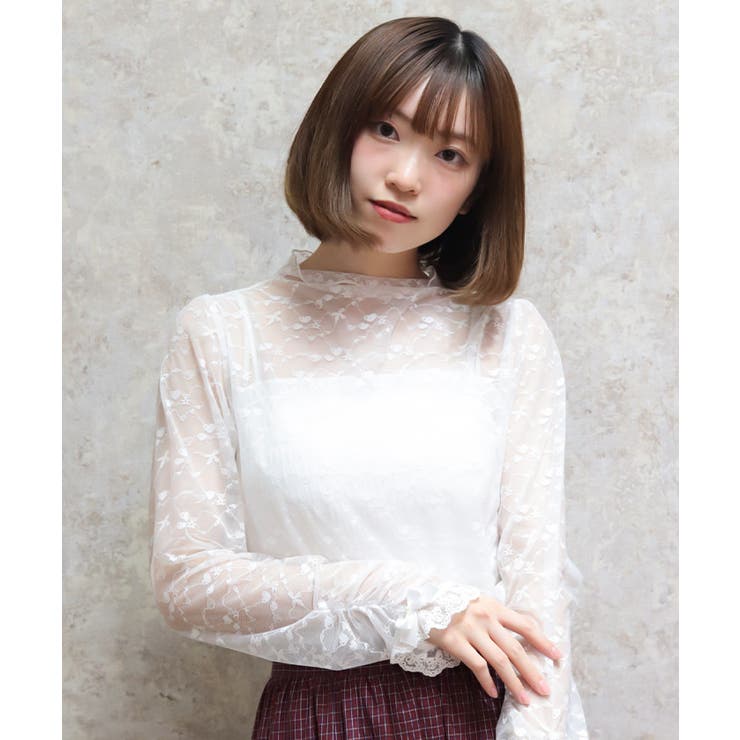 カップ付きシャーリングキャミ | axes femme | 詳細画像2 