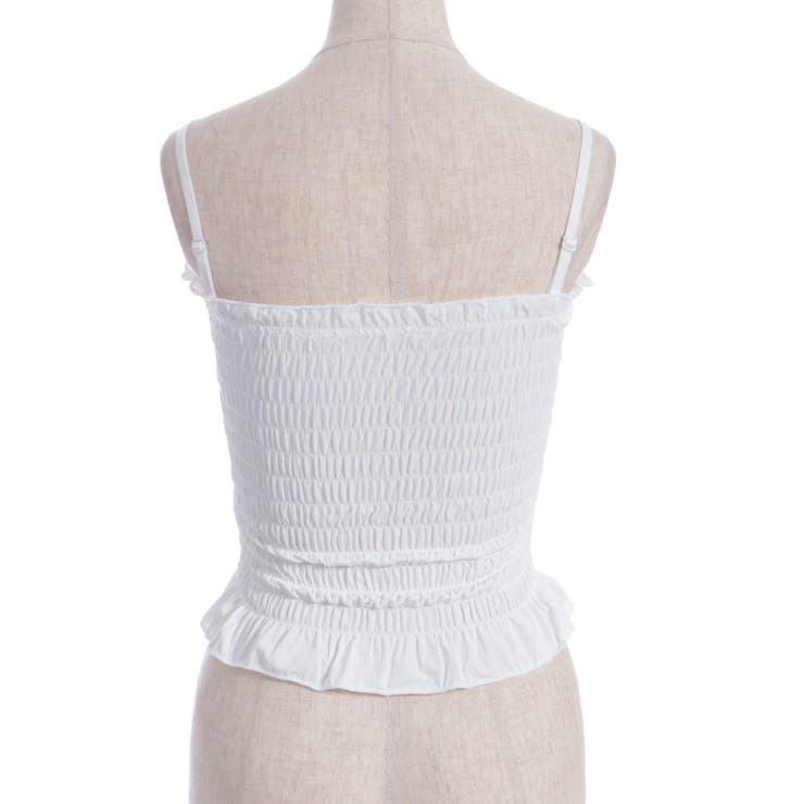 カップ付きシャーリングキャミ | axes femme | 詳細画像5 