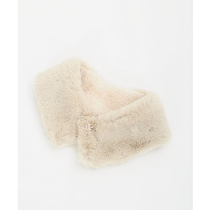 ビジュー釦付ファーティペット | axes femme | 詳細画像10 