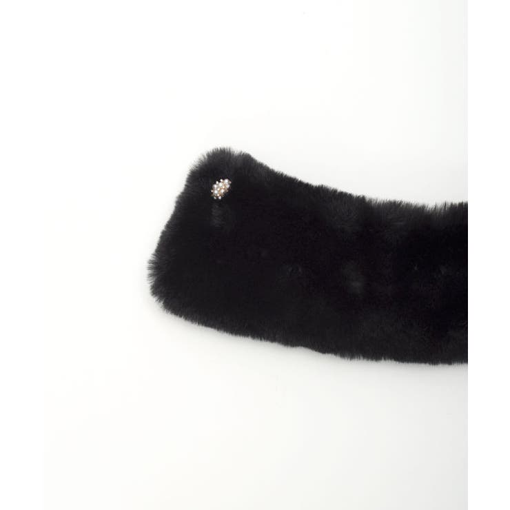 ビジュー釦付ファーティペット | axes femme | 詳細画像15 