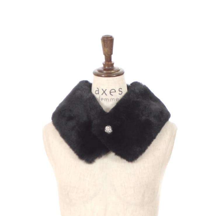 ビジュー釦付ファーティペット | axes femme | 詳細画像17 