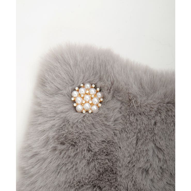 ビジュー釦付ファーティペット | axes femme | 詳細画像8 