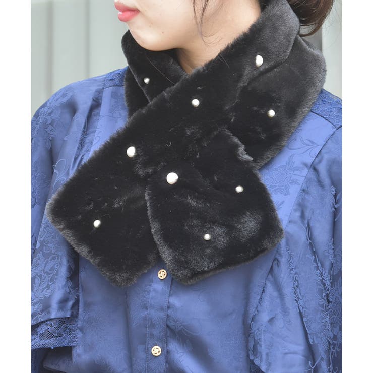 黒 | ランダムパールティペット | axes femme