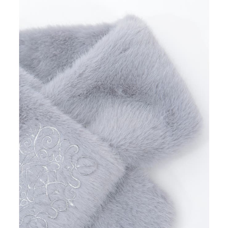 刺繍ファーティペット | axes femme | 詳細画像16 