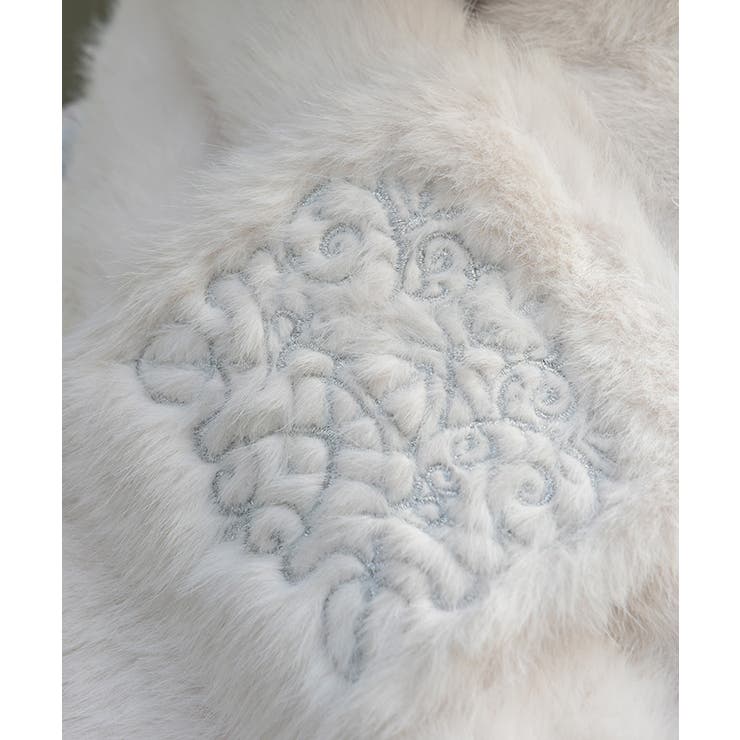 刺繍ファーティペット | axes femme | 詳細画像5 