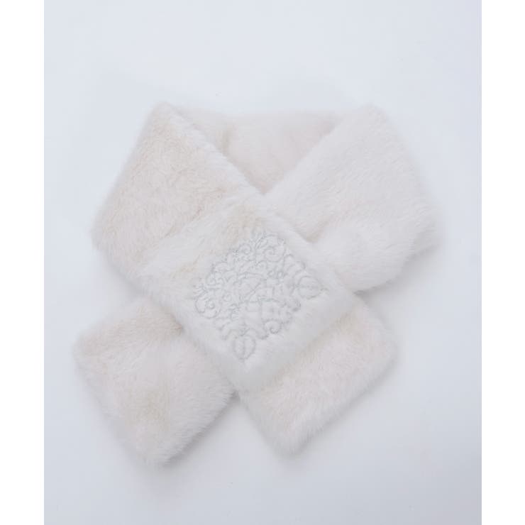 刺繍ファーティペット | axes femme | 詳細画像7 