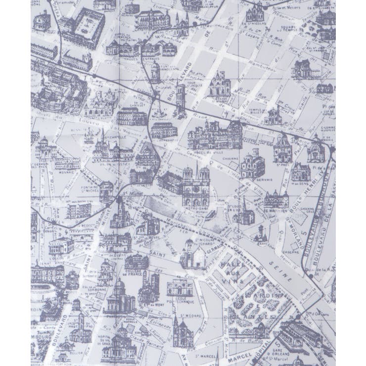 マップ柄大判スカーフ | axes femme | 詳細画像10 