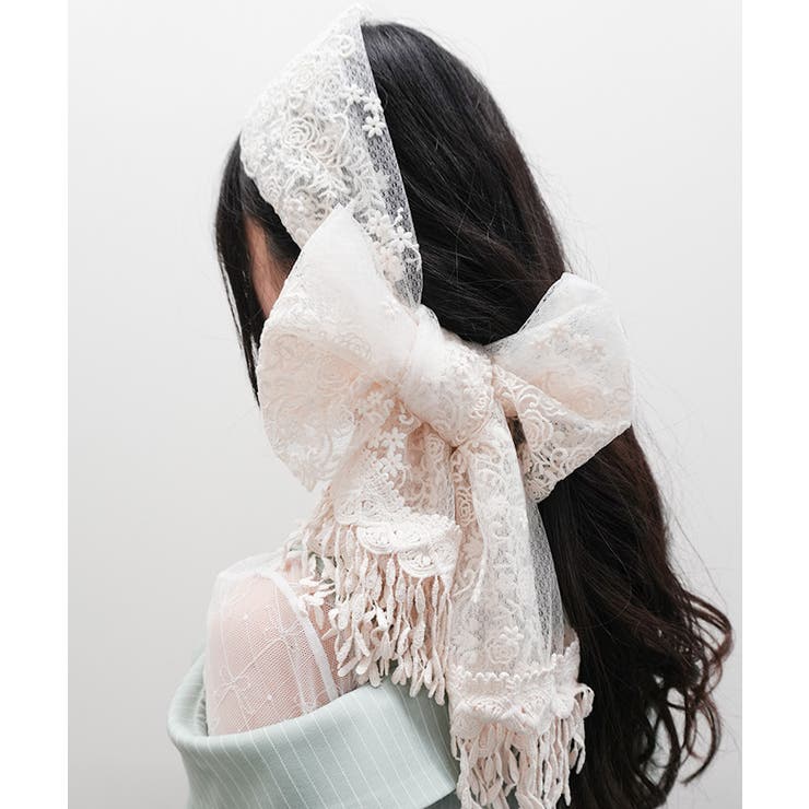 ローズフラワーレースストール | axes femme | 詳細画像2 