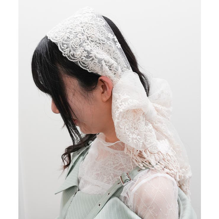 ローズフラワーレースストール | axes femme | 詳細画像3 