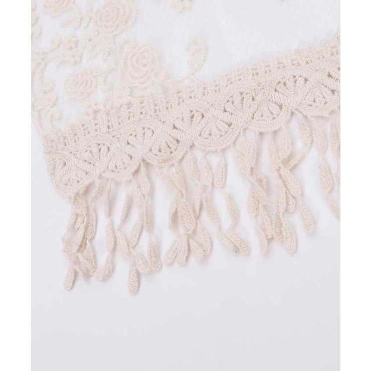 ローズフラワーレースストール | axes femme | 詳細画像9 