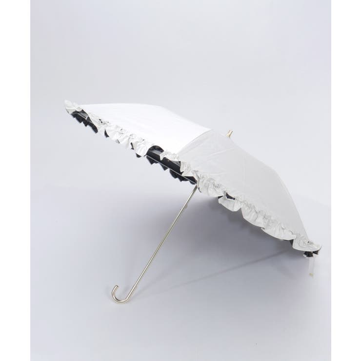 生成り | 軽量フリルＵＶ折りたたみ傘 | axes femme
