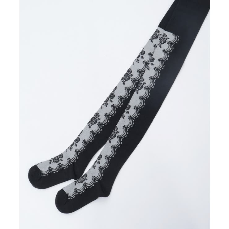 ローズレース風柄タイツ | axes femme | 詳細画像5 