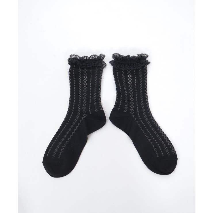 苺刺繍レース透かしソックス | axes femme | 詳細画像13 