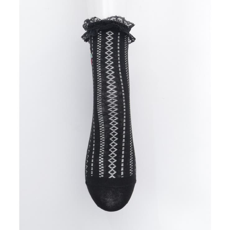 苺刺繍レース透かしソックス | axes femme | 詳細画像20 