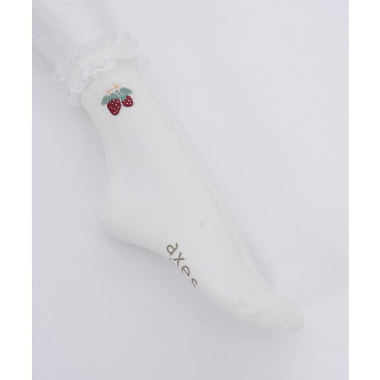 苺刺繍レース透かしソックス | axes femme | 詳細画像7 