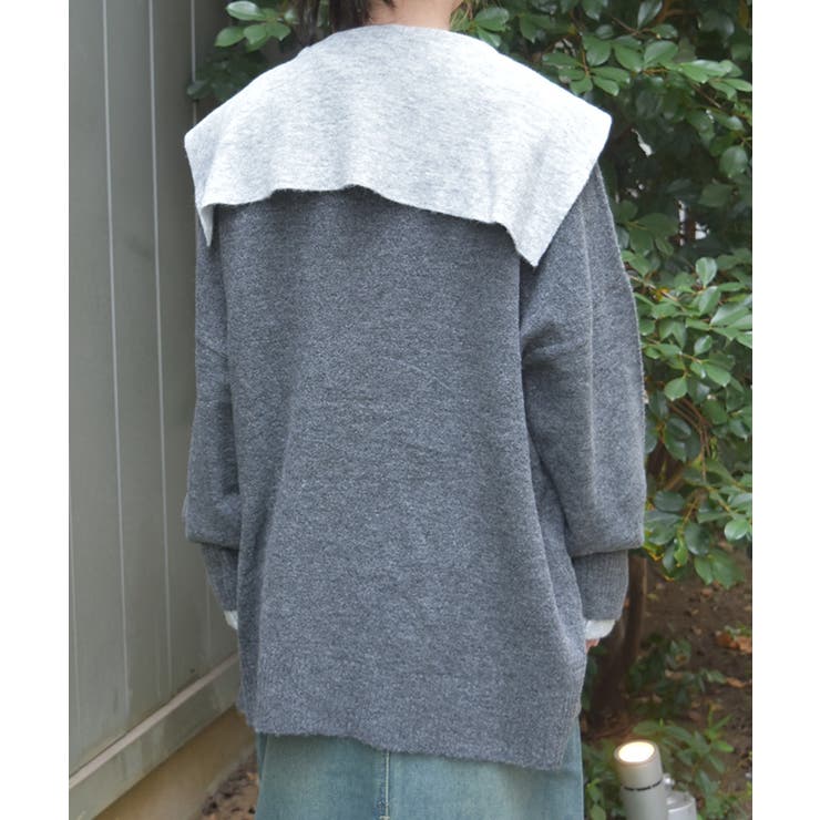 配色ニットカーデ | axes femme | 詳細画像3 