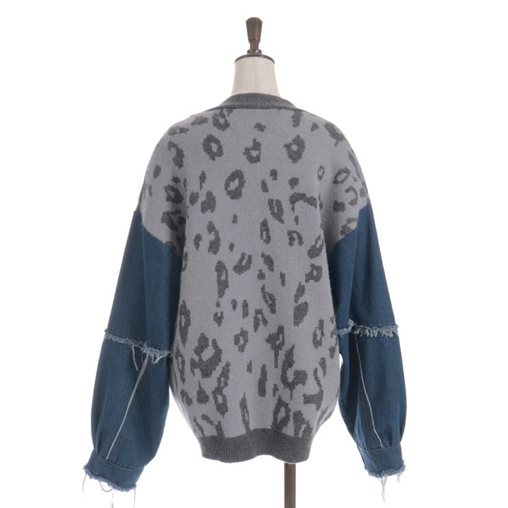 デニムドッキングカーディガン | axes femme | 詳細画像10 