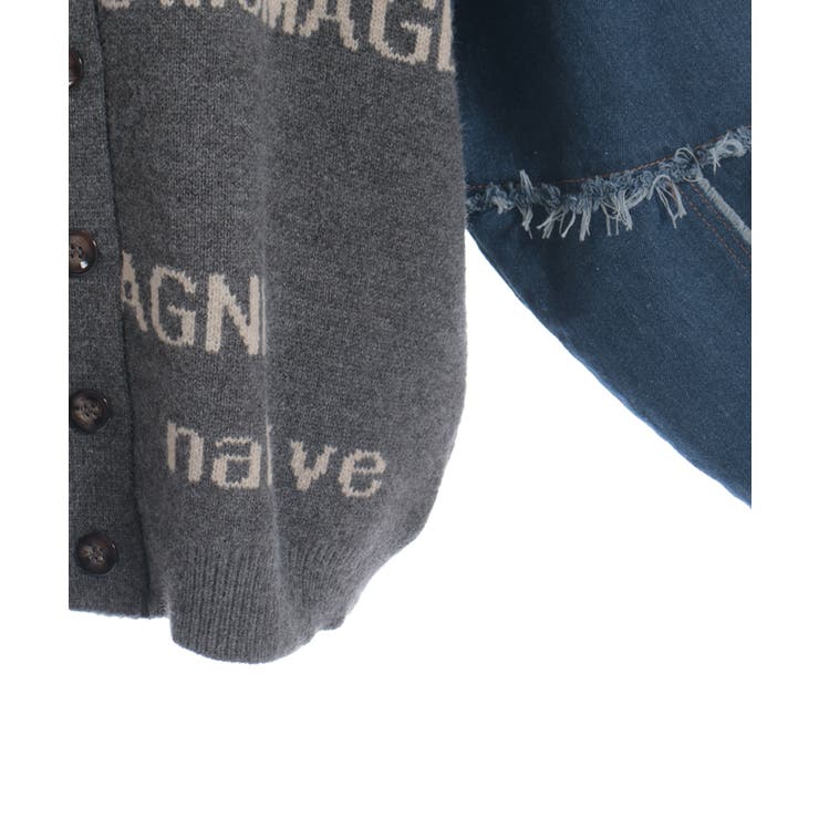 デニムドッキングカーディガン | axes femme | 詳細画像12 