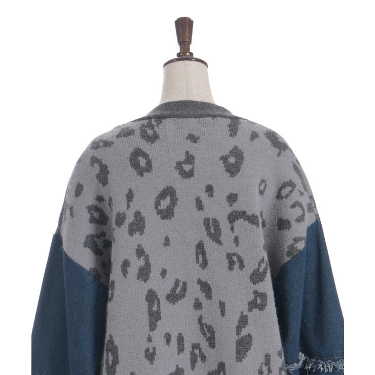 デニムドッキングカーディガン | axes femme | 詳細画像13 