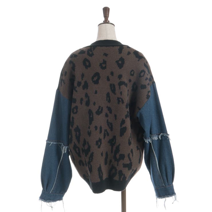 デニムドッキングカーディガン | axes femme | 詳細画像17 