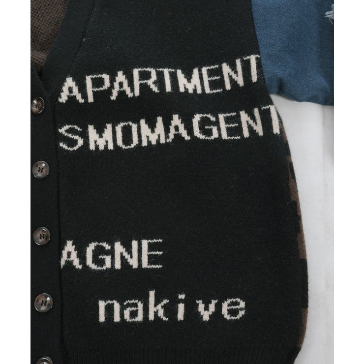 デニムドッキングカーディガン | axes femme | 詳細画像20 