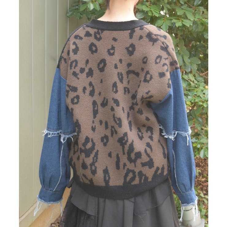 デニムドッキングカーディガン | axes femme | 詳細画像3 