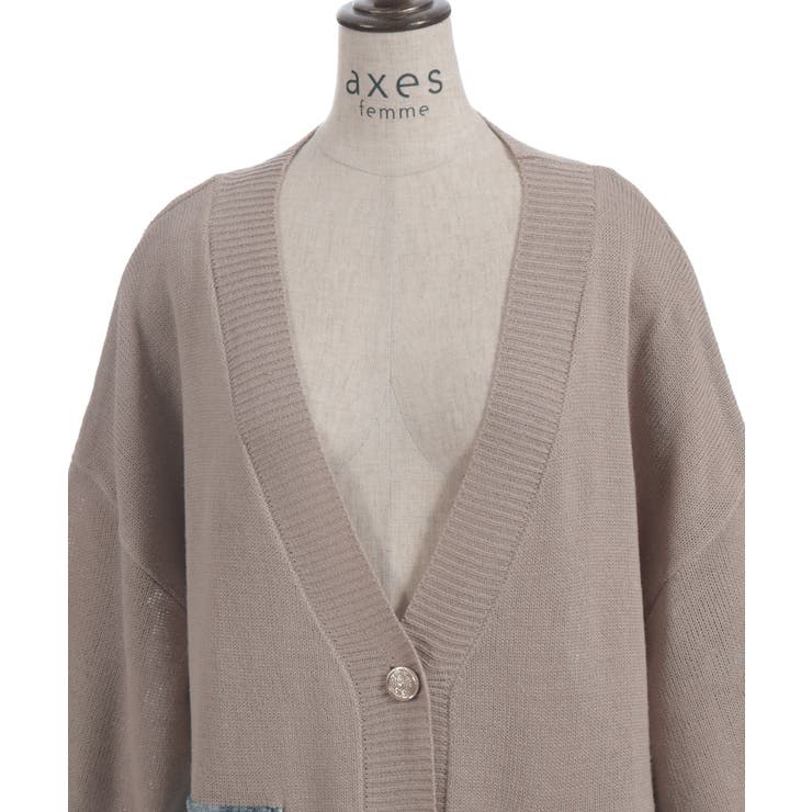 デニムポケットカーディガン | axes femme | 詳細画像11 