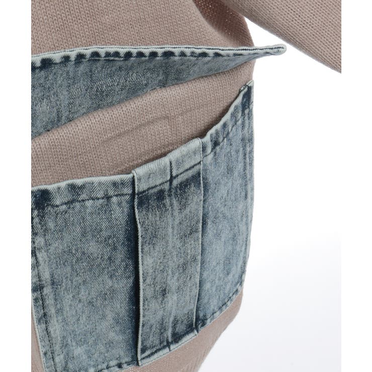 デニムポケットカーディガン | axes femme | 詳細画像12 