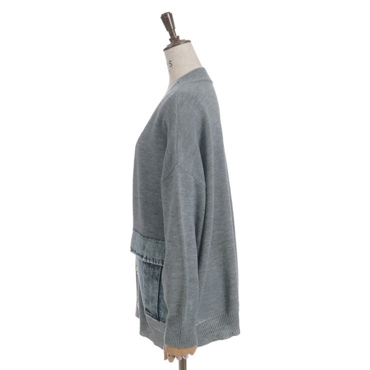 デニムポケットカーディガン | axes femme | 詳細画像17 