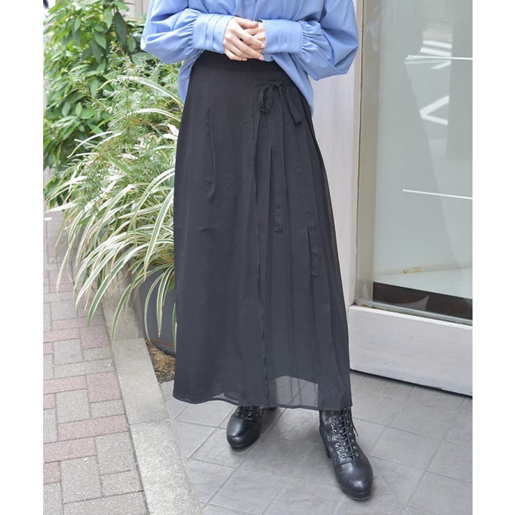 パンツ ラップスカート付きフレアパンツ レディース : ZOZOTOWN